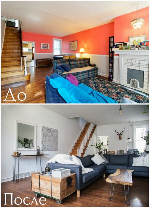 Een kleurrijke woonkamer transformeren in een elegante neutrale ruimte.