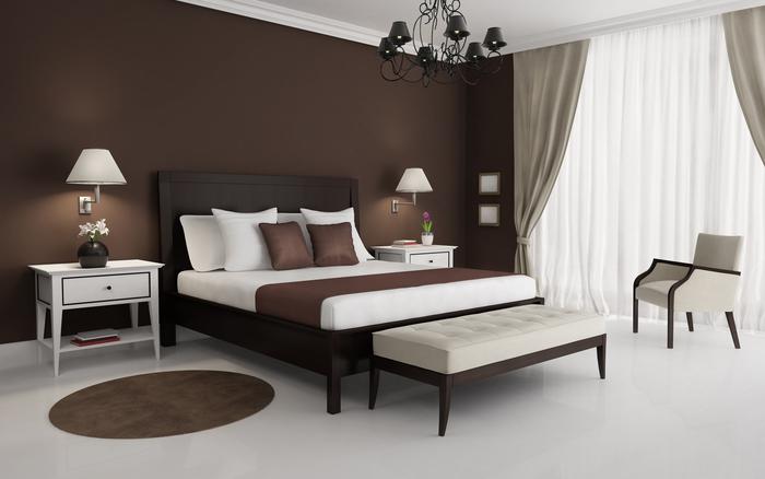 bruine chocolade slaapkamer