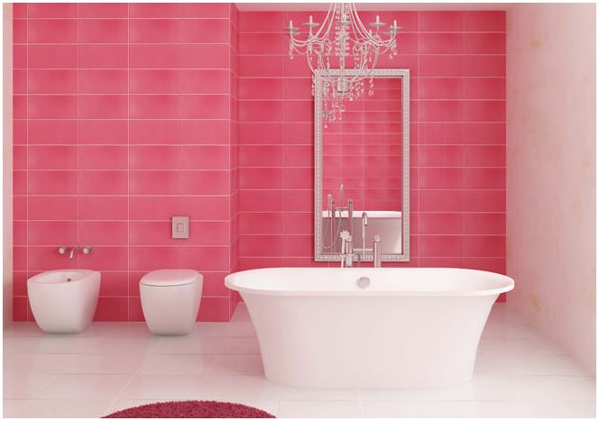 roze badkamer