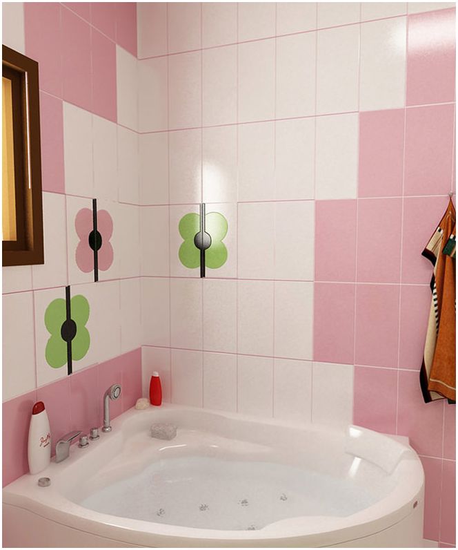 badkamer in roze