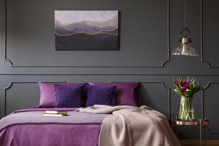 paarse pruimen slaapkamer