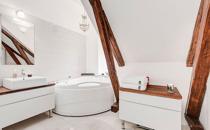Badkamer in Scandinavische stijl
