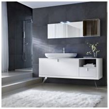 Stijl van minimalisme in de badkamer: kenmerken, foto-3