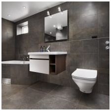 Stijl van minimalisme in de badkamer: kenmerken, foto-5