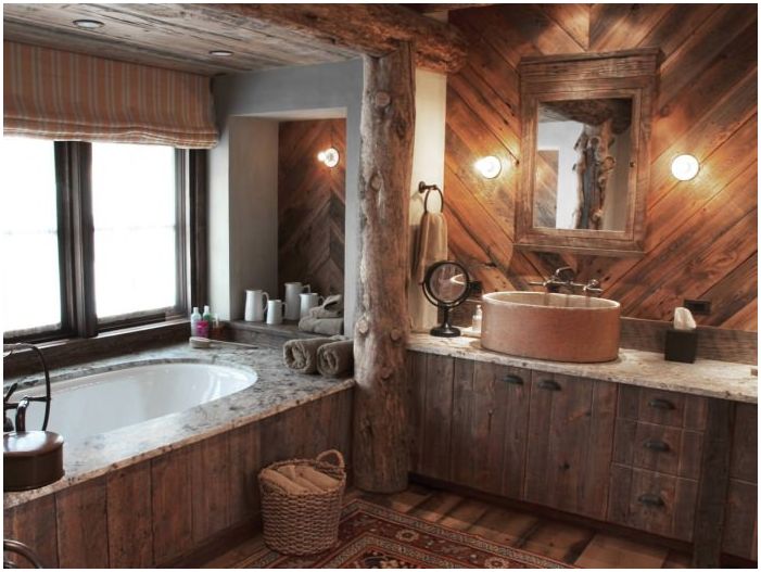 badkamer in landelijke stijl